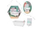 Domek dla lalek drewniany mebelki pastelowy 117cm Domek dla lalek drewniany mebelki pastelowy 117cm