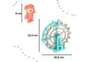 Klocki magnetyczne magnetic sticks marble tor kulkowy z dźwiękiem muzyką grający 118 elementów