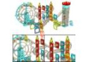 Klocki magnetyczne magnetic sticks marble tor kulkowy z dźwiękiem muzyką grający 118 elementów