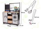 Kuchnia dla dzieci drewniana MDF z akcesoriami LOFT XXL 96cm Kuchnia dla dzieci drewniana MDF z akcesoriami LOFT XXL 96cm