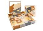 Mata edukacyjna piankowa puzzle brązowa 143 x 143 cm 36 elementów Mata edukacyjna piankowa puzzle brązowa 143 x 143 cm 36 elementów