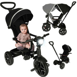 Rowerek trójkołowy TRIKE FIX Elite 2w1 rower spacerówka 6w1 czarny