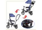 Rowerek trójkołowy Trike Fix Lite rower spacerówka 3w1 obracany 360 wolne koło granatowy Rowerek trójkołowy Trike Fix Lite rower spacerówka 3w1 obracany 360 wolne koło granatowy